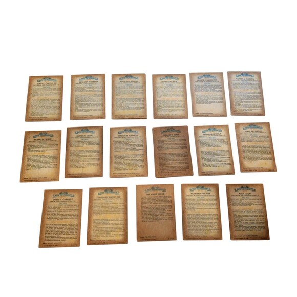 1984 Campbell Taggart Know The Presidents 27 Some Duplicates - Picture 5 of 10